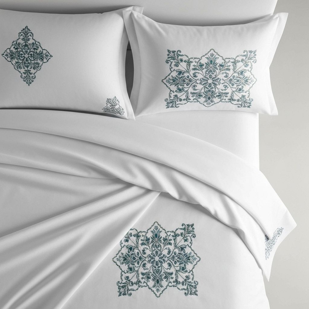 Portuguese bed linen detail