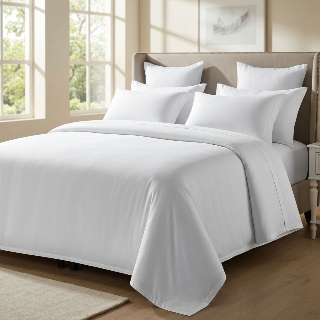 Classic white bed linen